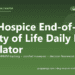 Dog Hospice End-of-Life Quality of Life Daily Diary Calculator - free PuppaDogs calculator
