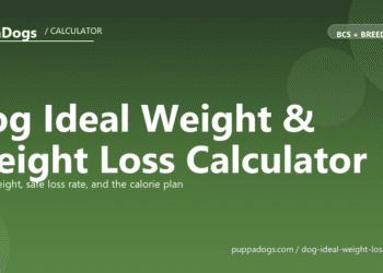 Dog Ideal Weight & Weight Loss Calculator - free PuppaDogs calculator
