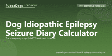 Dog Idiopathic Epilepsy Seizure Diary Calculator - free PuppaDogs calculator