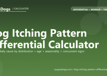 Dog Itching Pattern Differential Calculator - free PuppaDogs calculator