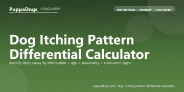Dog Itching Pattern Differential Calculator - free PuppaDogs calculator