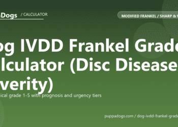 Dog IVDD Frankel Grade Calculator (Disc Disease Severity) - free PuppaDogs calculator