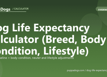 Dog Life Expectancy Calculator (Breed, Body Condition, Lifestyle) - free PuppaDogs calculator