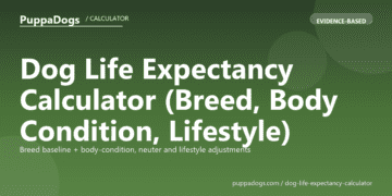 Dog Life Expectancy Calculator (Breed, Body Condition, Lifestyle) - free PuppaDogs calculator