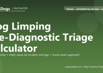 Dog Limping Pre-Diagnostic Triage Calculator - free PuppaDogs calculator