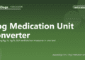 Dog Medication Unit Converter - free PuppaDogs calculator