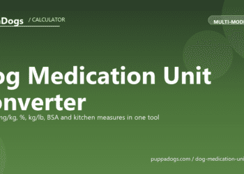 Dog Medication Unit Converter - free PuppaDogs calculator