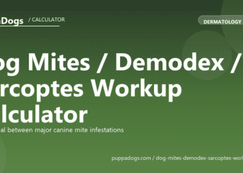 Dog Mites / Demodex / Sarcoptes Workup Calculator - free PuppaDogs calculator