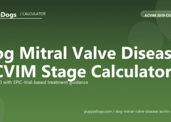 Dog Mitral Valve Disease ACVIM Stage Calculator - free PuppaDogs calculator