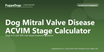 Dog Mitral Valve Disease ACVIM Stage Calculator - free PuppaDogs calculator