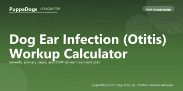 Dog Ear Infection (Otitis) Workup Calculator - free PuppaDogs calculator