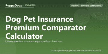 Dog Pet Insurance Premium Comparator Calculator - free PuppaDogs calculator