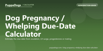 Dog Pregnancy / Whelping Due-Date Calculator - free PuppaDogs calculator