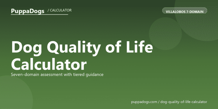 Dog Quality of Life Calculator - free PuppaDogs calculator