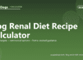 Dog Renal Diet Recipe Calculator - free PuppaDogs calculator