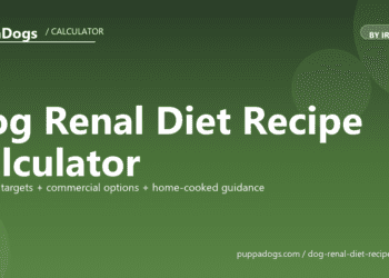 Dog Renal Diet Recipe Calculator - free PuppaDogs calculator