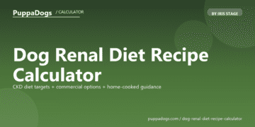 Dog Renal Diet Recipe Calculator - free PuppaDogs calculator