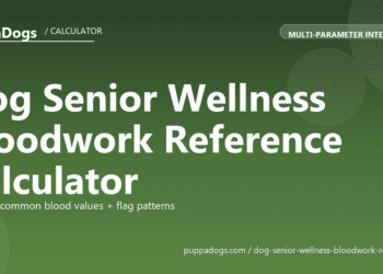 Dog Senior Wellness Bloodwork Reference Calculator - free PuppaDogs calculator