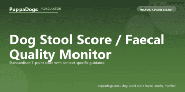 Dog Stool Score / Faecal Quality Monitor - free PuppaDogs calculator