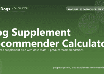 Dog Supplement Recommender Calculator - free PuppaDogs calculator