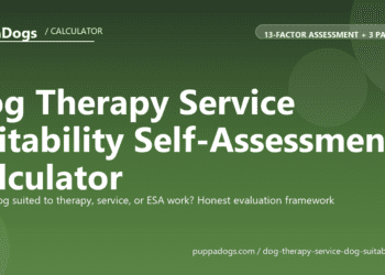 Dog Therapy Service Suitability Self-Assessment Calculator - free PuppaDogs calculator
