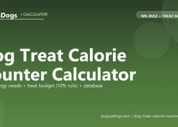Dog Treat Calorie Counter Calculator - free PuppaDogs calculator