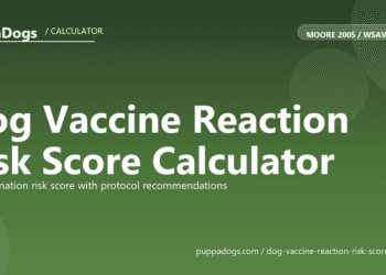 Dog Vaccine Reaction Risk Score Calculator - free PuppaDogs calculator