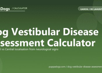 Dog Vestibular Disease Assessment Calculator - free PuppaDogs calculator