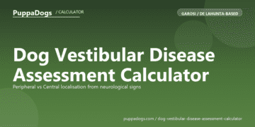 Dog Vestibular Disease Assessment Calculator - free PuppaDogs calculator