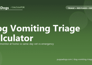 Dog Vomiting Triage Calculator - free PuppaDogs calculator