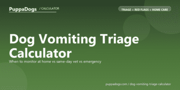 Dog Vomiting Triage Calculator - free PuppaDogs calculator