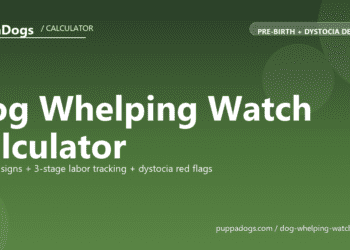 Dog Whelping Watch Calculator - free PuppaDogs calculator