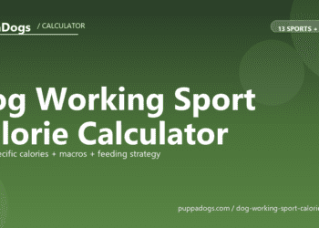 Dog Working Sport Calorie Calculator - free PuppaDogs calculator