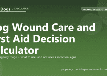 Dog Wound Care and First Aid Decision Calculator - free PuppaDogs calculator