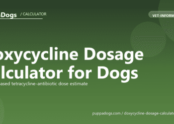 Doxycycline Dosage Calculator for Dogs - free PuppaDogs calculator