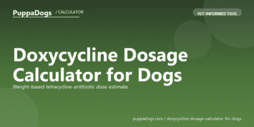Doxycycline Dosage Calculator for Dogs - free PuppaDogs calculator