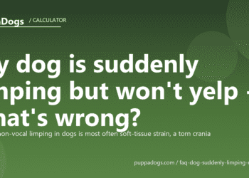 My dog is suddenly limping but won't yelp - what's wrong? - PuppaDogs FAQ