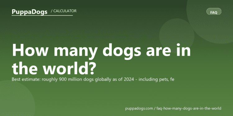How many dogs are in the world? - PuppaDogs FAQ