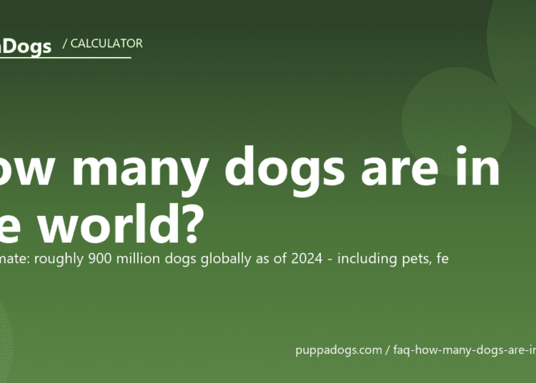 How many dogs are in the world? - PuppaDogs FAQ