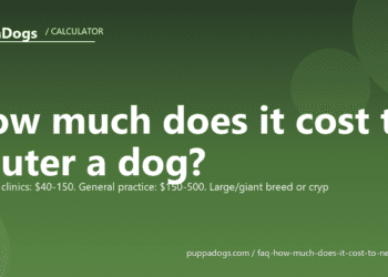 How much does it cost to neuter a dog? - PuppaDogs FAQ