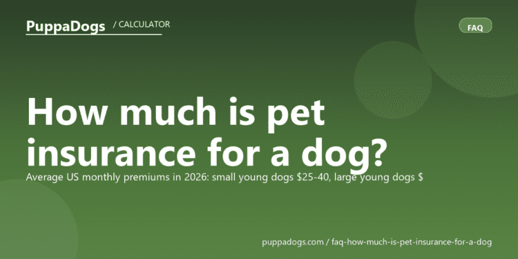 How much is pet insurance for a dog? - PuppaDogs FAQ