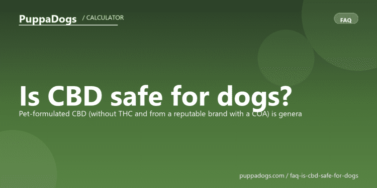 Is CBD safe for dogs? - PuppaDogs FAQ