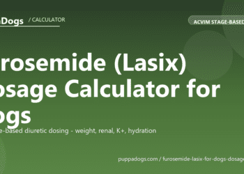 Furosemide (Lasix) Dosage Calculator for Dogs - free PuppaDogs calculator
