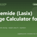 Furosemide (Lasix) Dosage Calculator for Dogs - free PuppaDogs calculator
