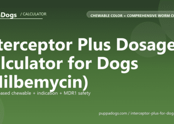 Interceptor Plus Dosage Calculator for Dogs (Milbemycin) - free PuppaDogs calculator