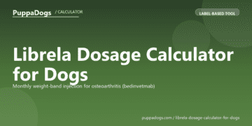 Librela Dosage Calculator for Dogs - free PuppaDogs calculator