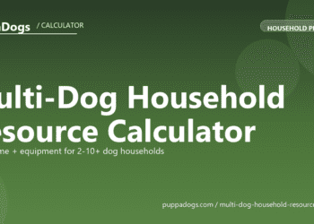 Multi-Dog Household Resource Calculator - free PuppaDogs calculator