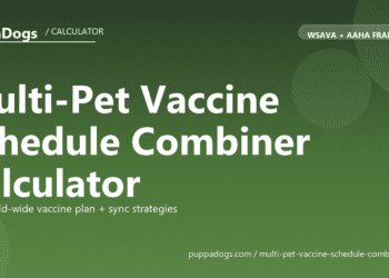 Multi-Pet Vaccine Schedule Combiner Calculator - free PuppaDogs calculator