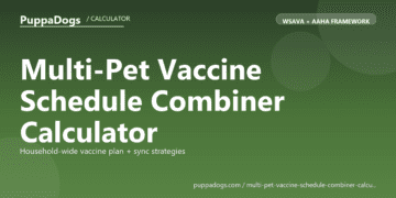 Multi-Pet Vaccine Schedule Combiner Calculator - free PuppaDogs calculator