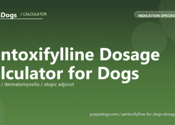 Pentoxifylline Dosage Calculator for Dogs - free PuppaDogs calculator
